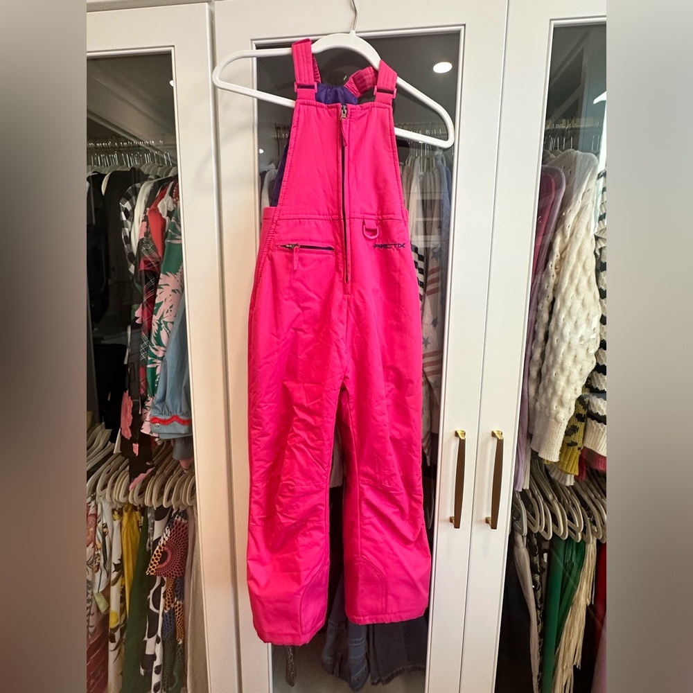 Arctix hot pink, fuchsia and purple ski snow pants. Girls size extra small, GUC